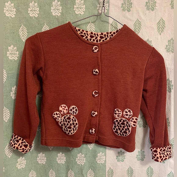 Cheetah Print Butterscotch Button Down (4T) - Picture 1 of 2
